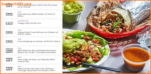 Chipotle-Mexican Grill Coupons Deals & Games screenshot