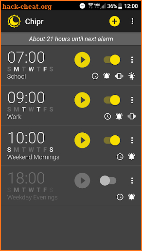 Chipr Alarm Clock (No Annoying Ads...Ever) screenshot