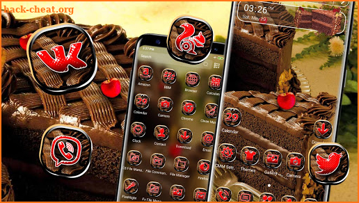Chocolate Cake Launcher Theme screenshot