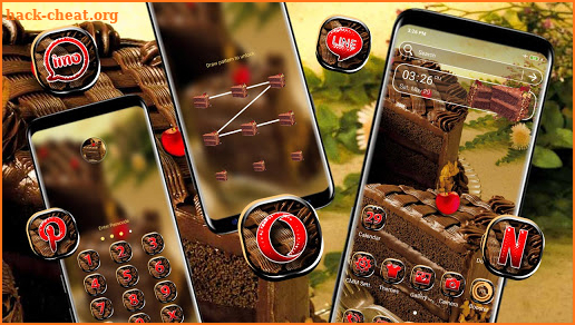 Chocolate Cake Launcher Theme screenshot