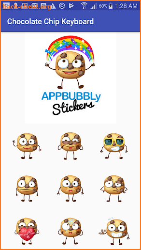 Chocolate Chip Emoji Keyboard Stickers for Gboard screenshot
