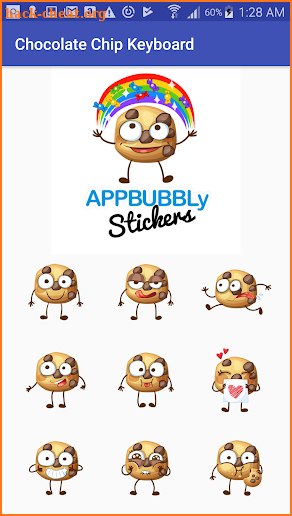 Chocolate Chip Emoji Keyboard Stickers for Gboard screenshot