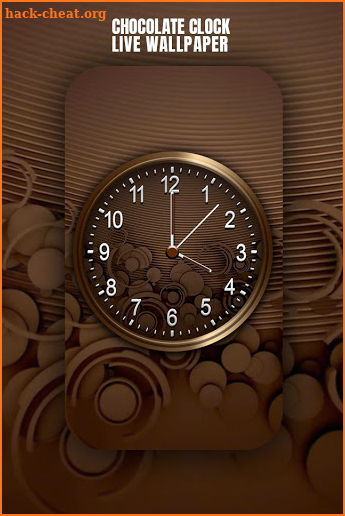 Chocolate Clock Live Wallpaper screenshot
