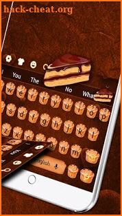 Chocolate Cupcake Keyboard screenshot
