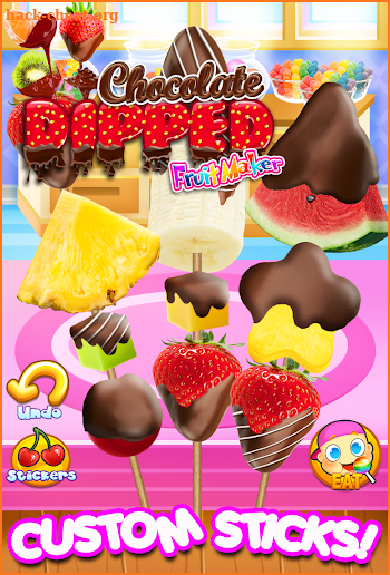 Chocolate Dipped Fruit Candy Maker Kids FREE screenshot