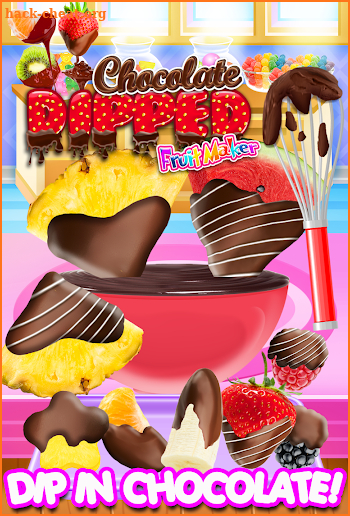 Chocolate Dipped Fruit Candy Maker Kids FREE screenshot