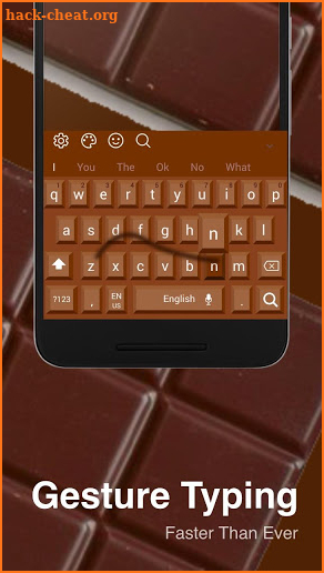 Chocolate Keyboard Theme screenshot