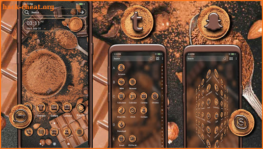 Chocolate Launcher Theme screenshot