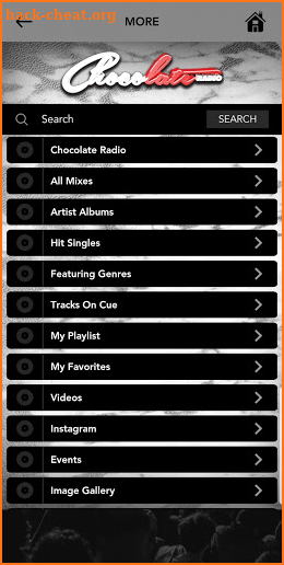Chocolate Radio 2.0 screenshot