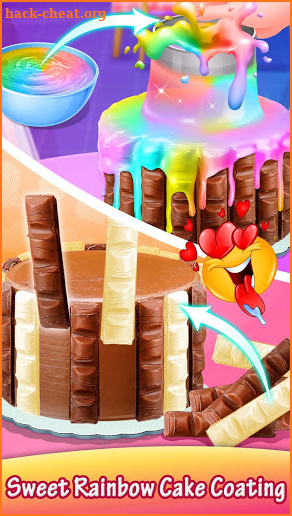 Chocolate Rainbow Cake - Cake Love screenshot