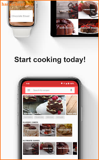 Chocolate Recipes App screenshot