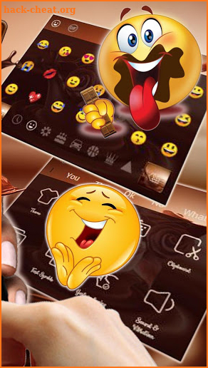 Chocolate Rose Keyboard Theme screenshot