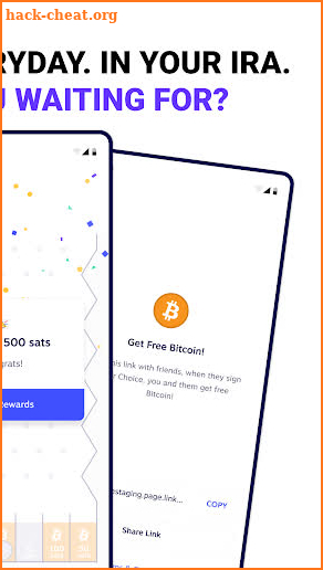 Choice: Bitcoin in your IRA screenshot