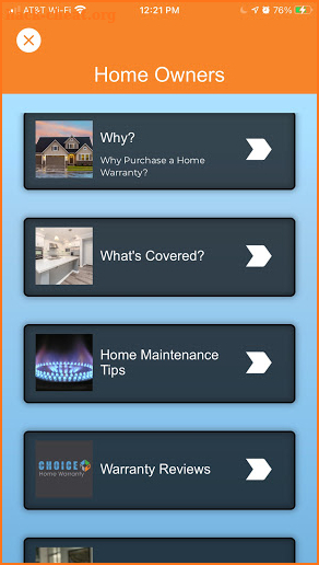 Choice Home Warranty screenshot