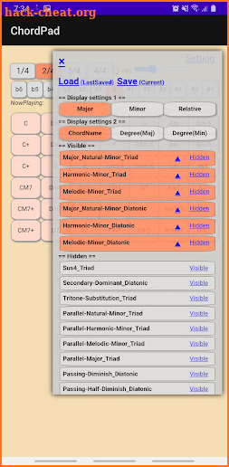 Chordpad - Instruments screenshot