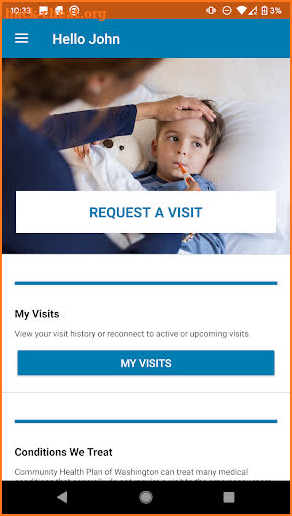 CHPW Virtual Care screenshot