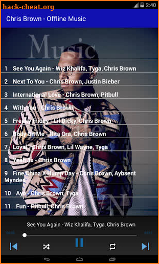 Chris Brown - Offline Music screenshot