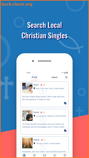 Christian Dating: Singles Meetup, Chat & Mingle screenshot