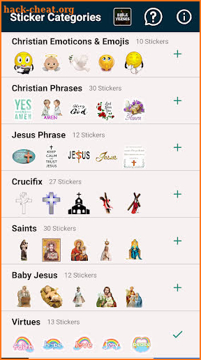Christian Emojis and Jesus Christ Stickers screenshot