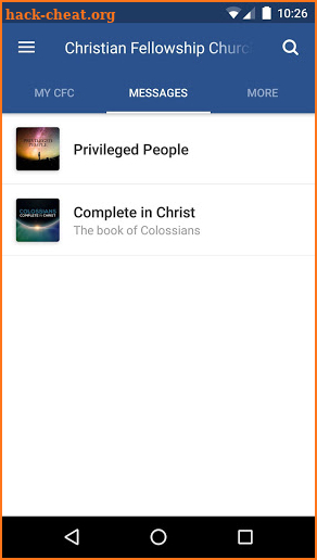 Christian Fellowship Church screenshot