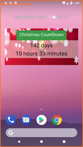 Christmas 2019 Countdown Widget screenshot