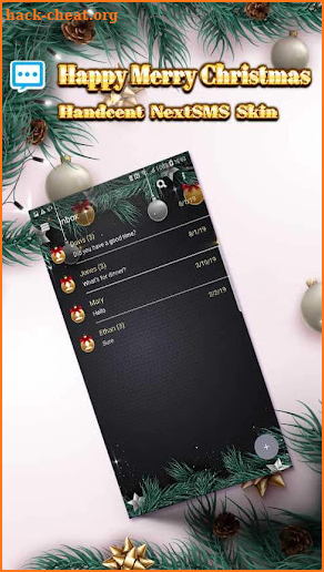 Christmas 2021 VIP Next SMS screenshot