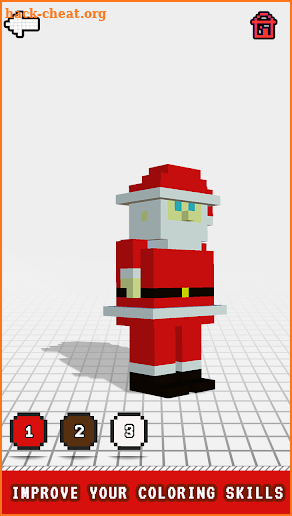 Christmas 3D Color by Number:Pixel Art 3D Coloring screenshot