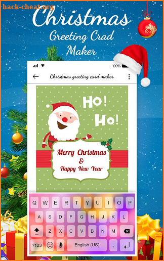Christmas & New Year Greeting Card Maker screenshot