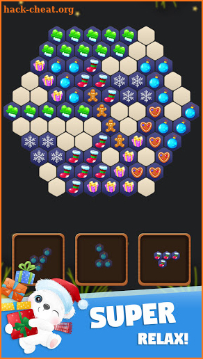 Christmas Block Hexa Puzzle: Drop classic hexagon screenshot