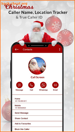 Christmas Caller Name,Location Tracker & Caller ID screenshot