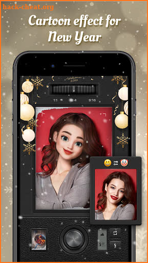 Christmas Cam- Sticker & Santa screenshot