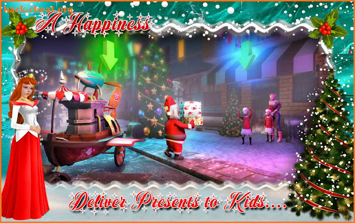 Christmas Car Rush Gifts Delivery: Santa New Game screenshot