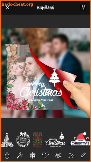 Christmas Card PIP Art Camera Maker screenshot