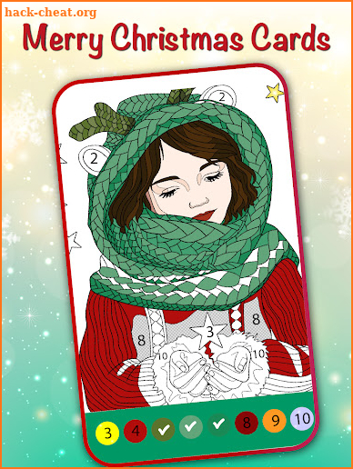 Christmas Cards Coloring Book screenshot