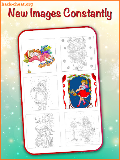 Christmas Cards Coloring Book screenshot