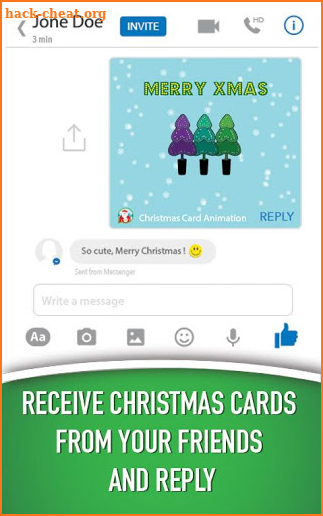 Christmas Cards for Messenger screenshot