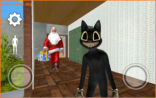 Christmas Cartoon Cat panic screenshot