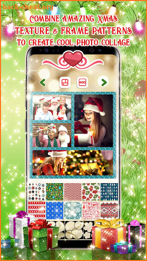 Christmas Collage Maker 🌟 New Year Photo Frame screenshot