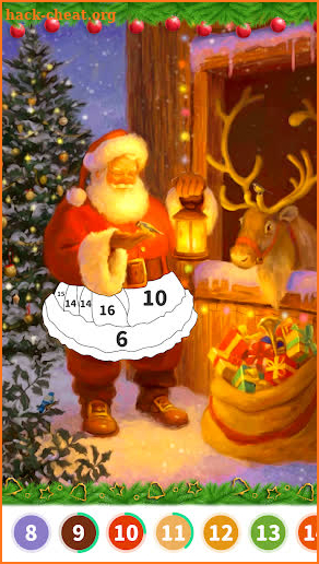 Christmas Color by Number screenshot