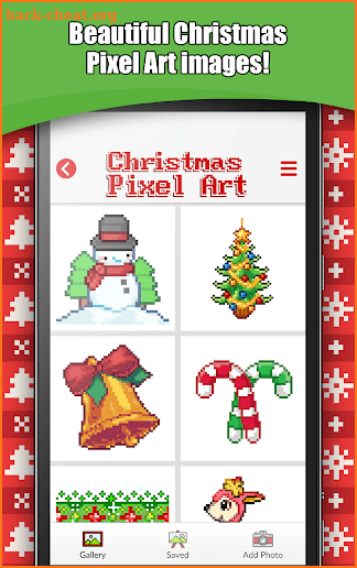 Christmas Color by Number – Merry Xmas Pixel Art screenshot