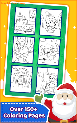 Christmas Coloring Book & Games for kids & family screenshot