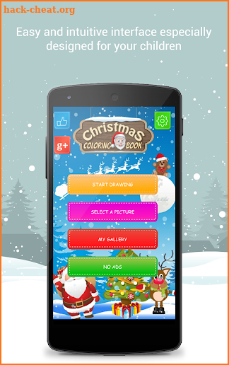 Christmas Coloring Book 🎅 Santa game for kids screenshot