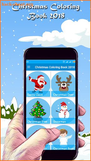 christmas coloringbook 2018 screenshot