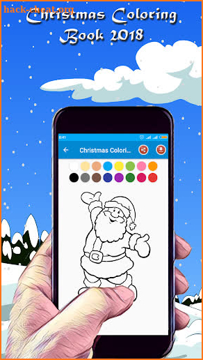 christmas coloringbook 2018 screenshot