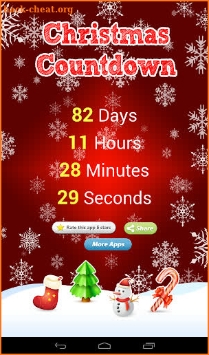 Christmas Countdown - Red screenshot