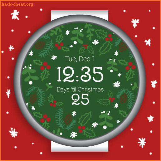 Christmas Countdown Watch Face screenshot