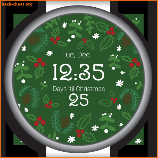 Christmas Countdown Watch Face screenshot