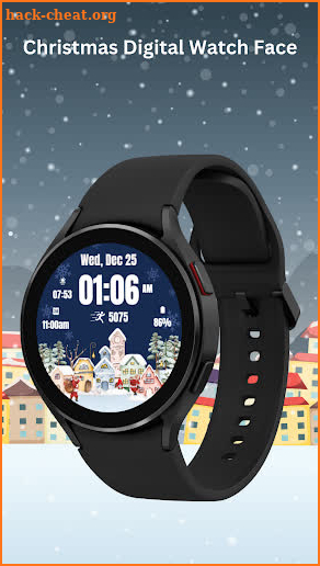 Christmas Digital Watch Face screenshot