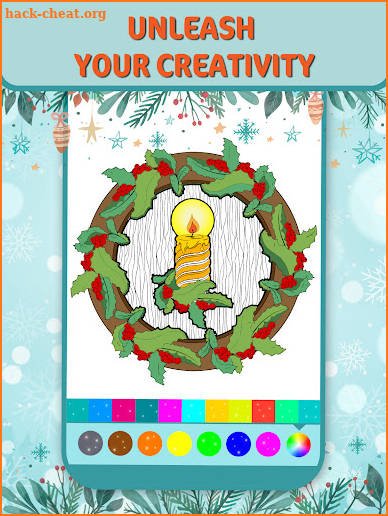 Christmas Doodle Coloring Book screenshot