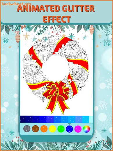Christmas Doodle Coloring Book screenshot